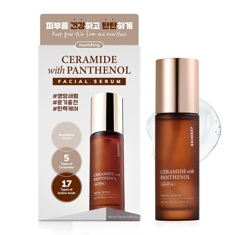 SKIN627 Daily Face Serum - 1.69 Oz Korean Skin Care Korean Moisturizer (CERAMIDE with PANTHENOL)