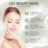 Blue Red Light Therapy Mask for Face, 7 Colors LED Face Mask Light Therapy, Led Face Mask Light Therapy at Home