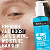 Hydro Boost Facial Cleansing Gel, Hydrating Gentle Face Cleanser and Makeup Remover with Hyaluronic Acid, Hypoallergenic Formula, 7.8 FL OZ